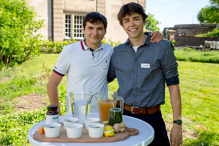 Entwickelt wurde die Produktidee von Matteo Borgioli und Malte Janesch (v. l.)